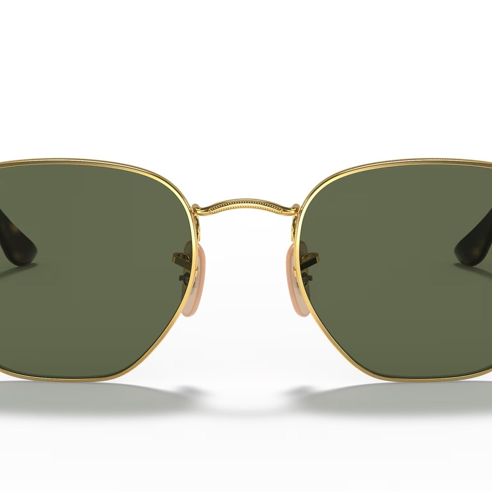 Ray-Ban Gold HEXAGONAL FLAT LENSES